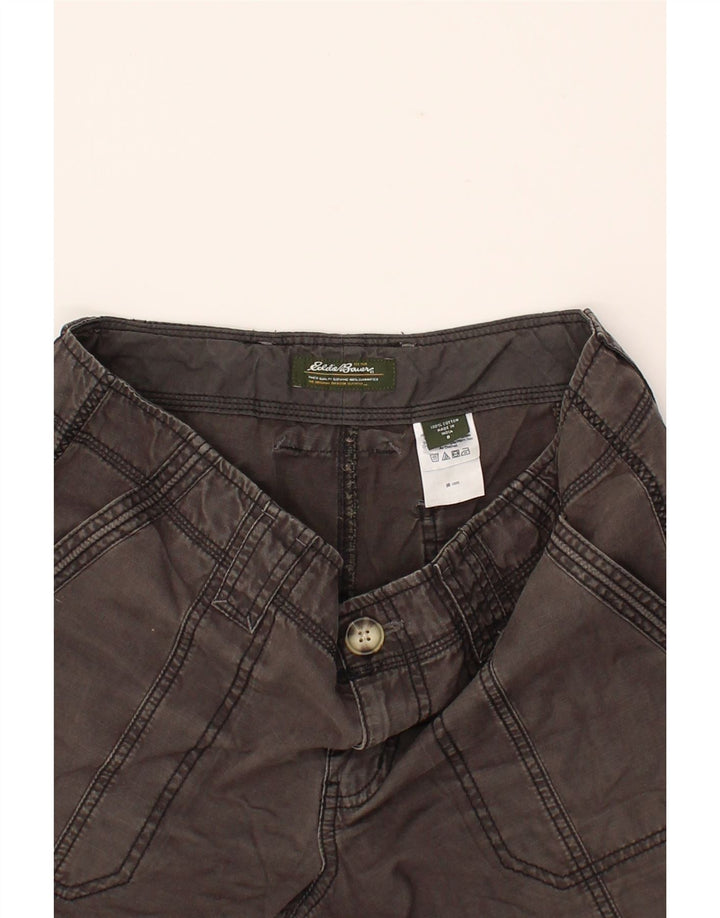 EDDIE BAUER Womens Chino Shorts US 8 Medium W30  Grey Cotton Vintage Eddie Bauer and Second-Hand Eddie Bauer from Messina Hembry 