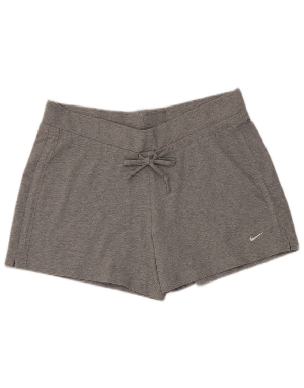 Pantaloni scurti sport NIKE pentru femei UK 18 XL bumbac gri
