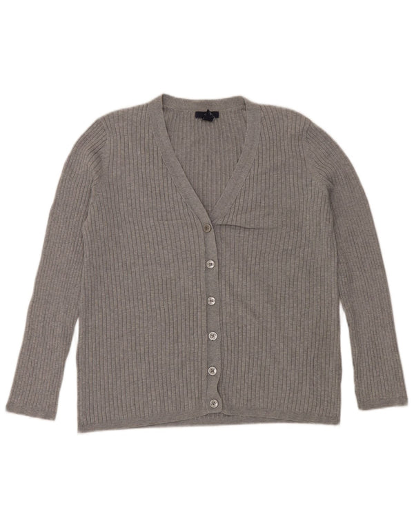Pulover cardigan pentru femei Gap UK 14 mare, gri, bumbac, clasic