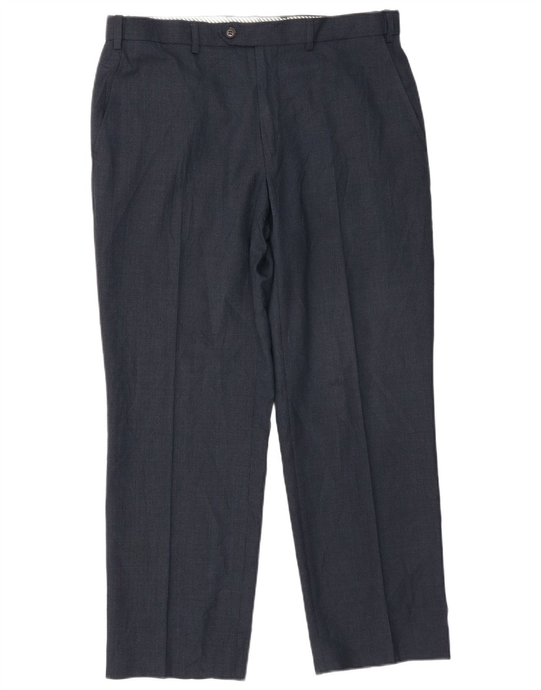 Marks & Spencer Pantaloni drepți pentru bărbați L34 L29 Lână bleumarin