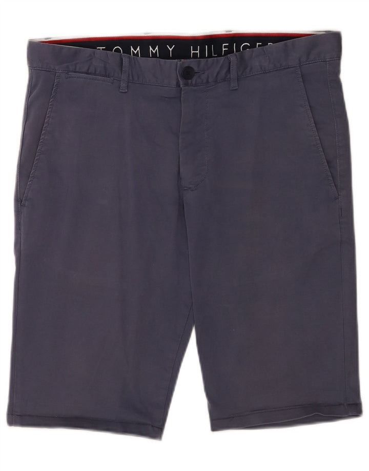 Pantaloni scurți chino Tommy Hilfiger pentru bărbați W32, bumbac, albastru bleumarin mediu