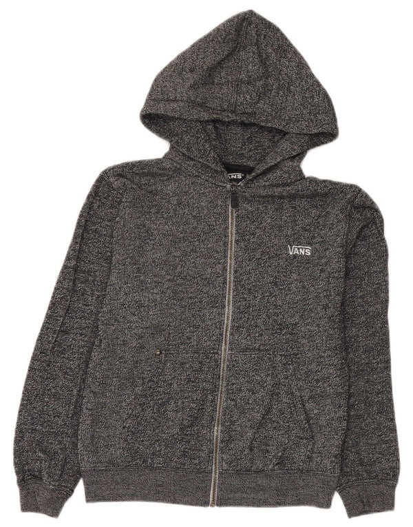 Pulover VANS pentru femei, cu fermoar, UK 10, bumbac cu pete gri mici
