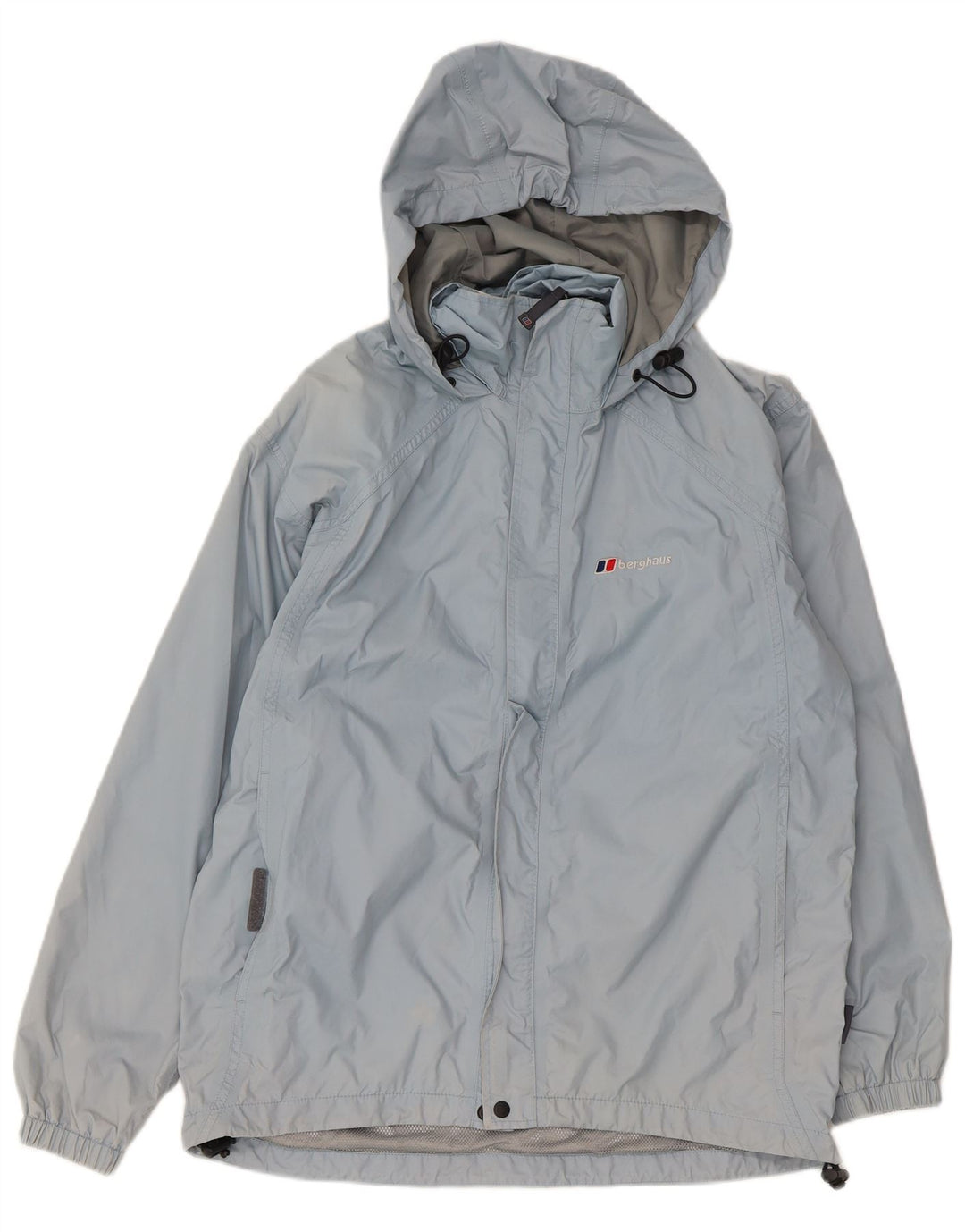 Jachetă de ploaie supradimensionată cu glugă pentru femei Berghaus UK 10 Small Blue Nylon