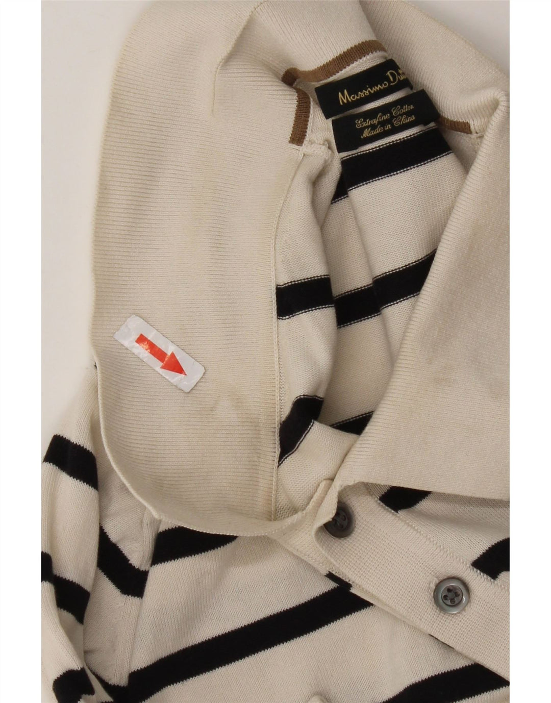 Tricou polo Massimo Dutti pentru bărbați, bumbac cu dungi albe medii