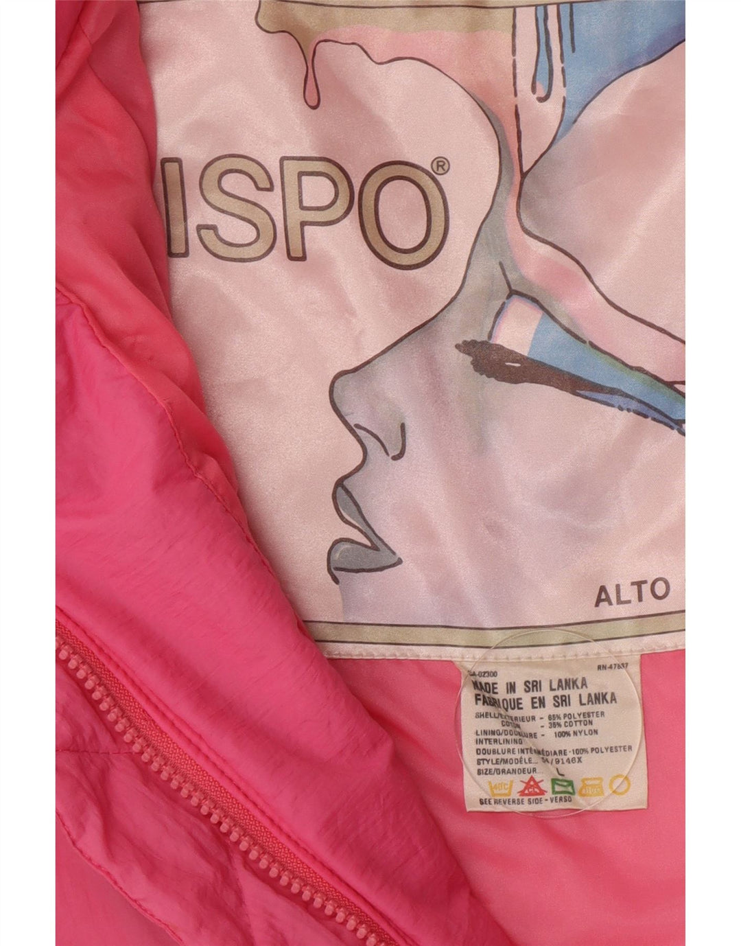 Jachetă de schi Ispo pentru femei UK 16, mare, roz, poliester