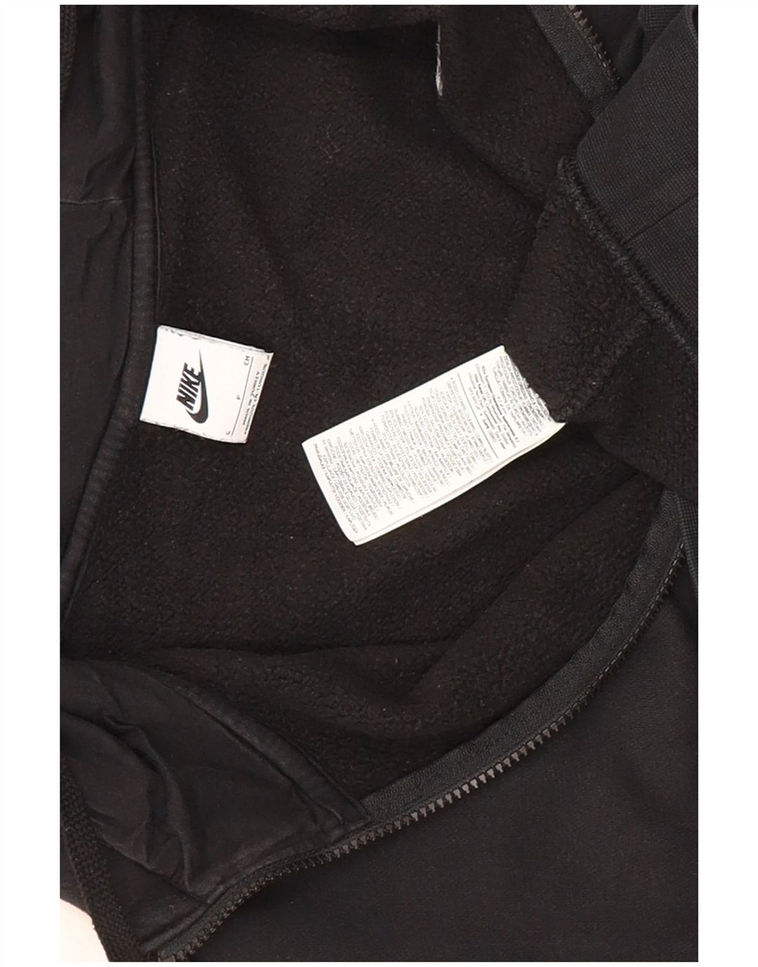 Pulover Nike pentru bărbați, cu fermoar, bumbac, negru