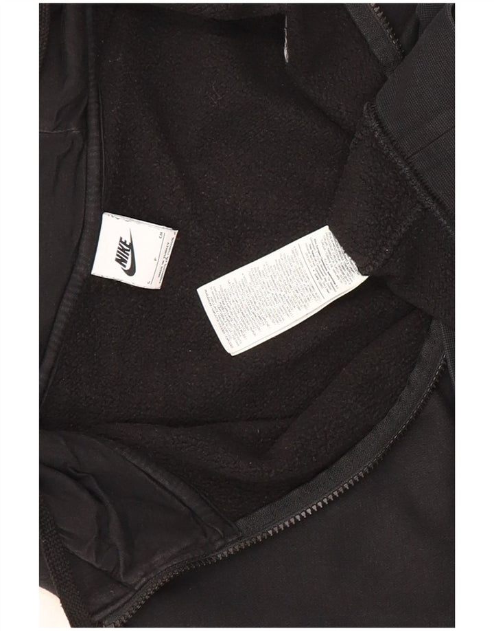 Pulover Nike pentru bărbați, cu fermoar, bumbac, negru