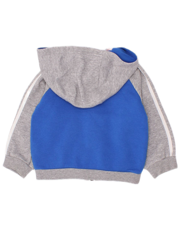 Pulover Adidas Baby Boys Zip Hoodie 6-9 Luni Bumbac Colorblock Albastru