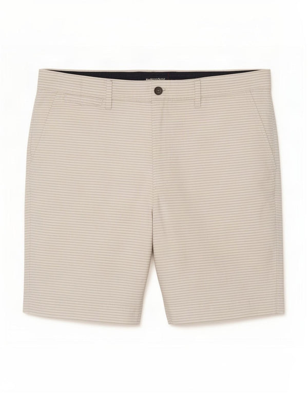 Pantaloni scurți chino pentru bărbați Marks & Spencer W36, bumbac alb cu dungi mari