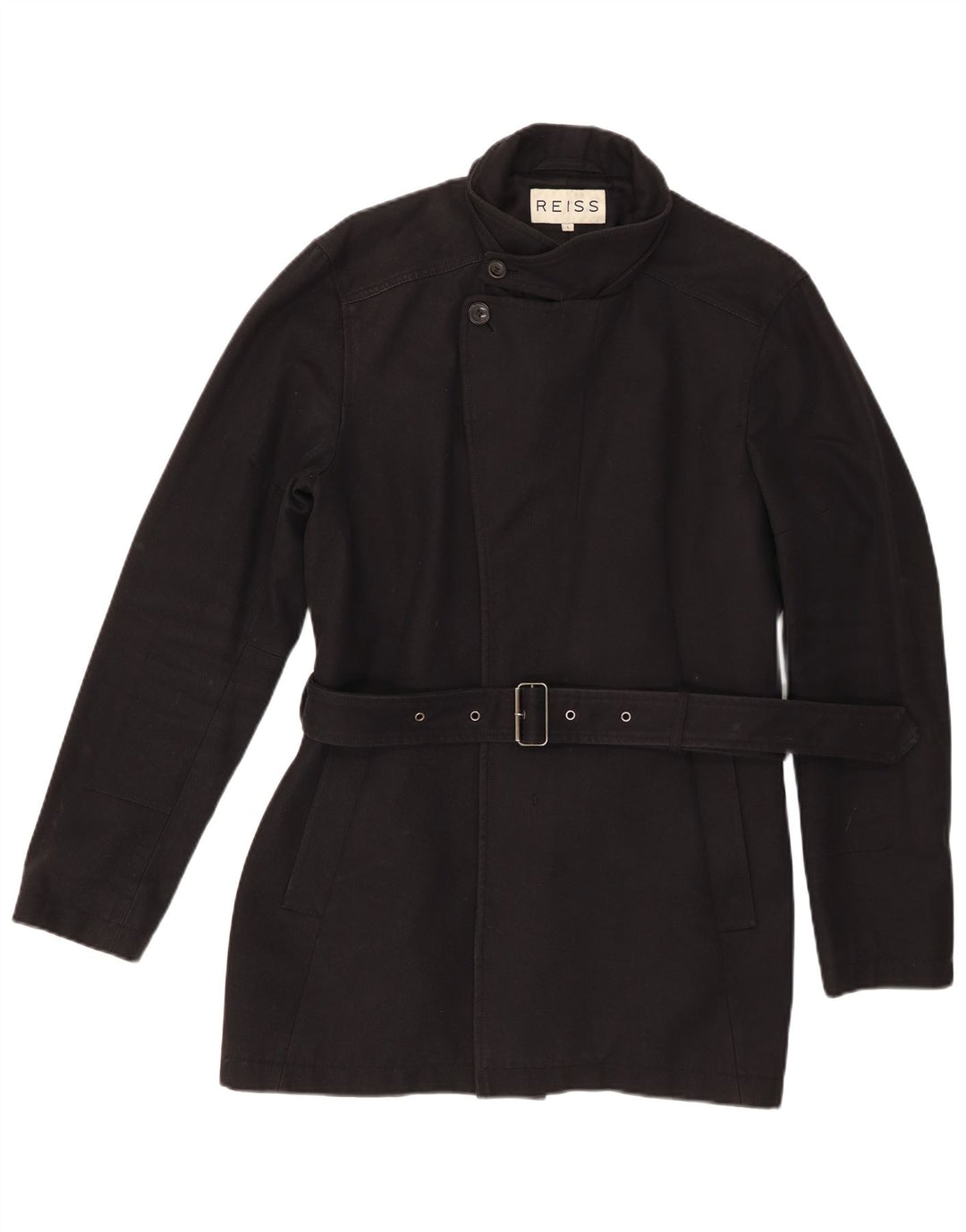 Palton pentru femei Reiss UK 16 mare, negru, bumbac