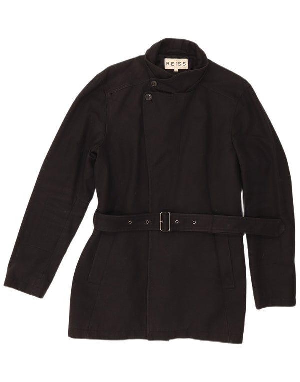 Palton pentru femei Reiss UK 16 mare, negru, bumbac