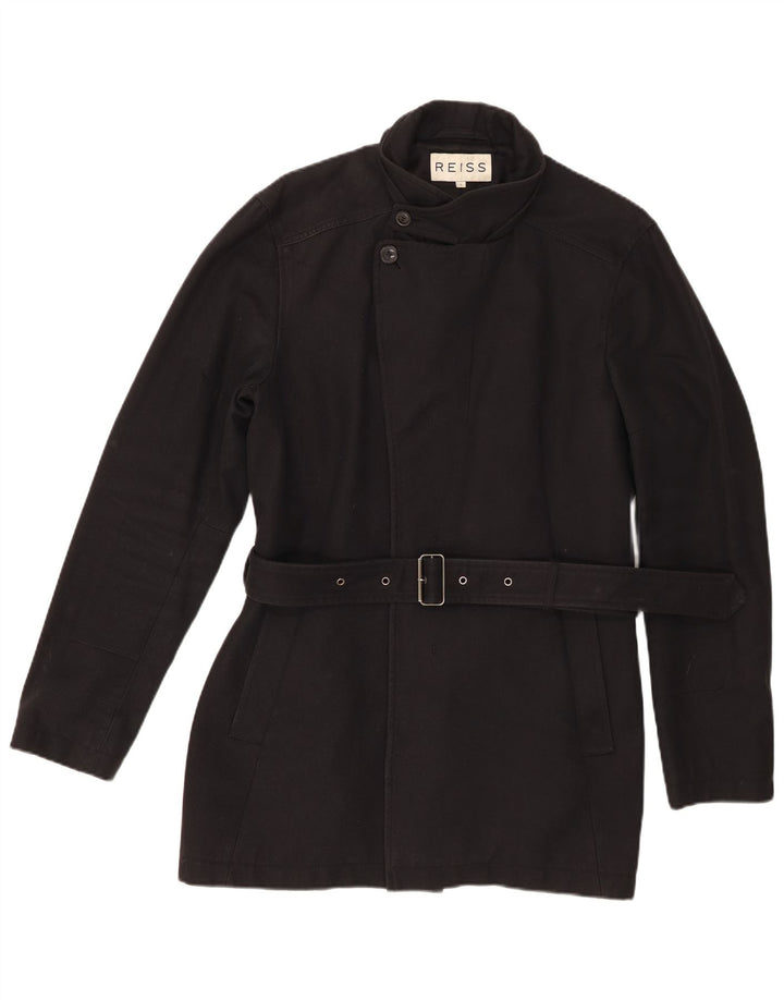 Palton pentru femei Reiss UK 16 mare, negru, bumbac