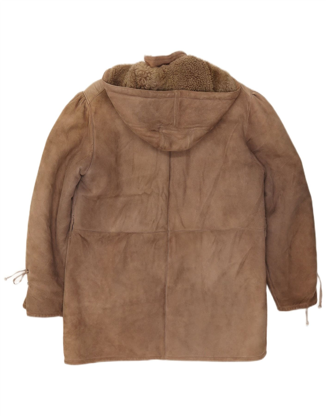 SHEARLING Palton din shearling cu glugă pentru femei IT 48 XL maro