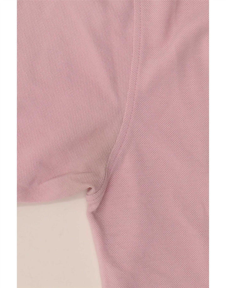 Tricou polo Reebok pentru bărbați, bumbac roz mediu