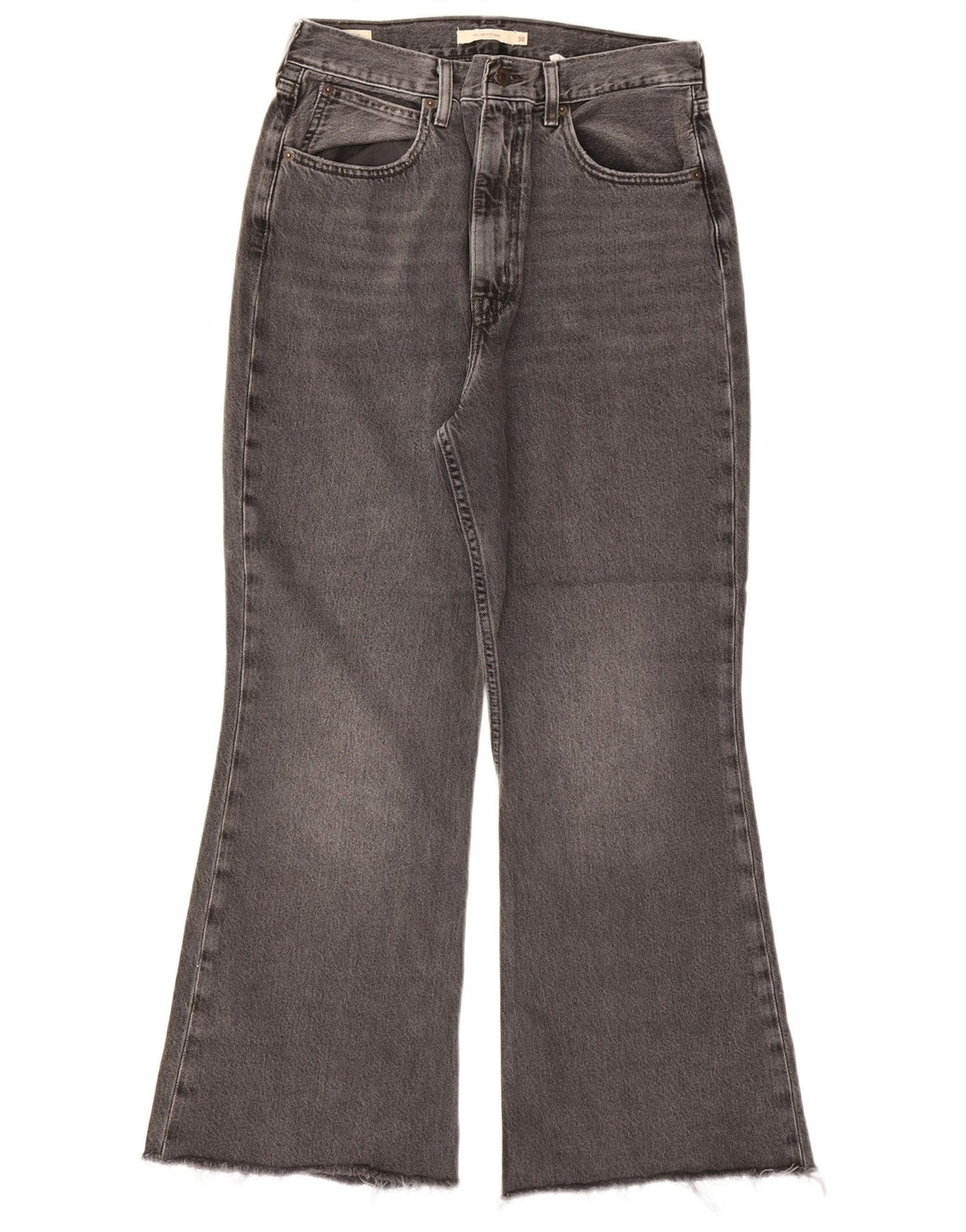 Blugi evazați Levi's pentru femei cu talie înaltă L30 L26 bumbac gri