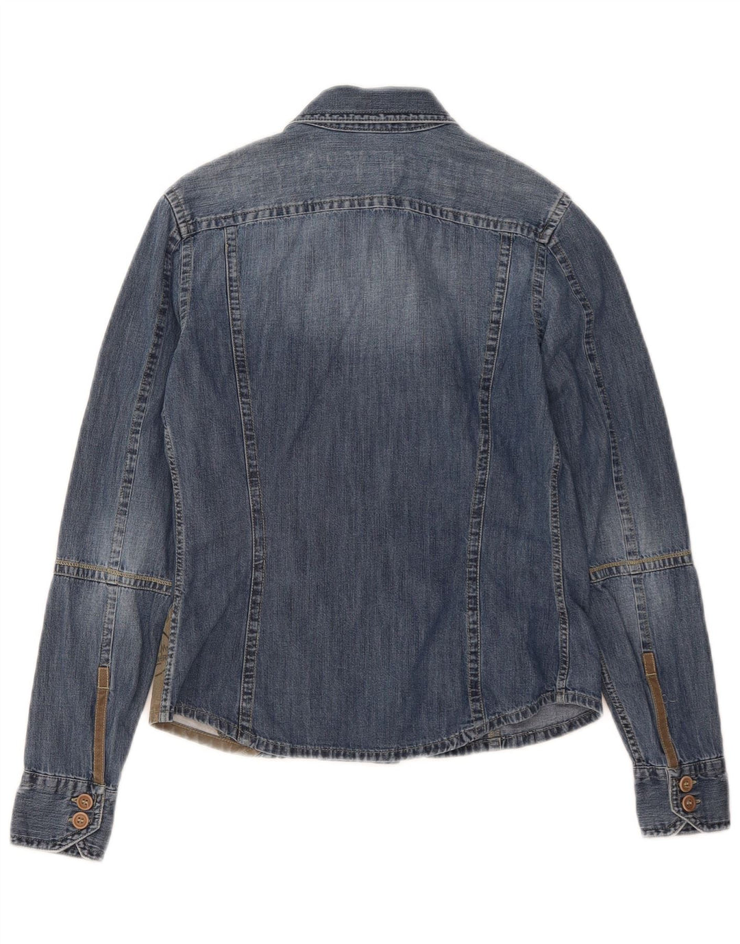 Cămașă de blugi pentru femei Murphy & Nye UK 10 Mic albastru Colorblock