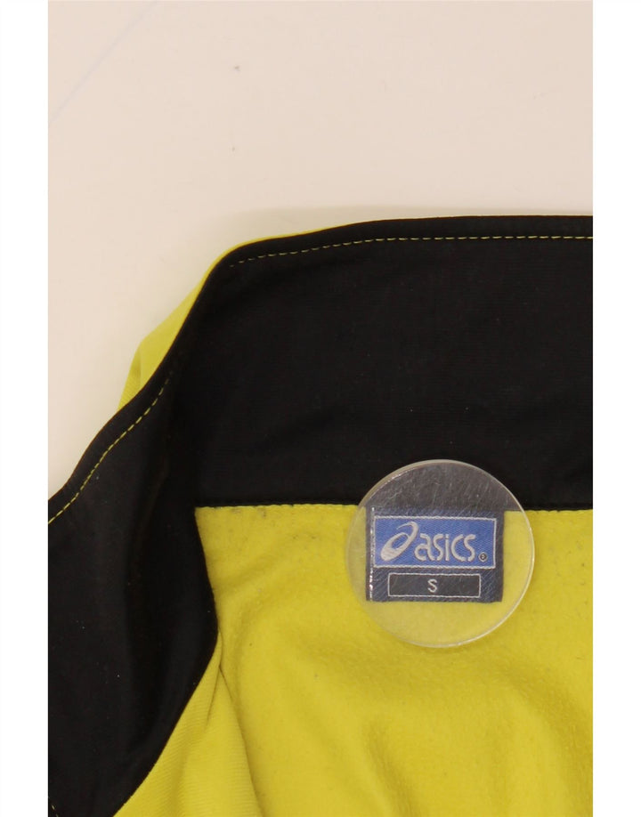 Jachetă de top pentru trening grafic Asics pentru bărbați, galben mică