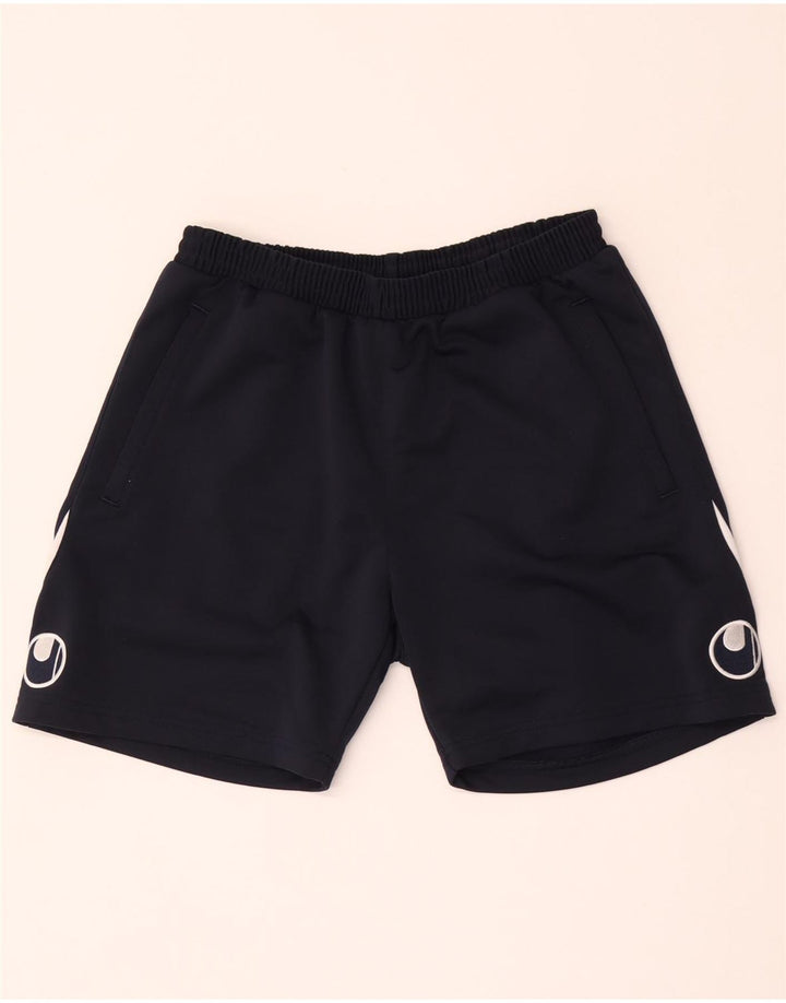 Pantaloni scurți sport Uhlsport pentru bărbați, mari, bleumarin, poliester color bloc