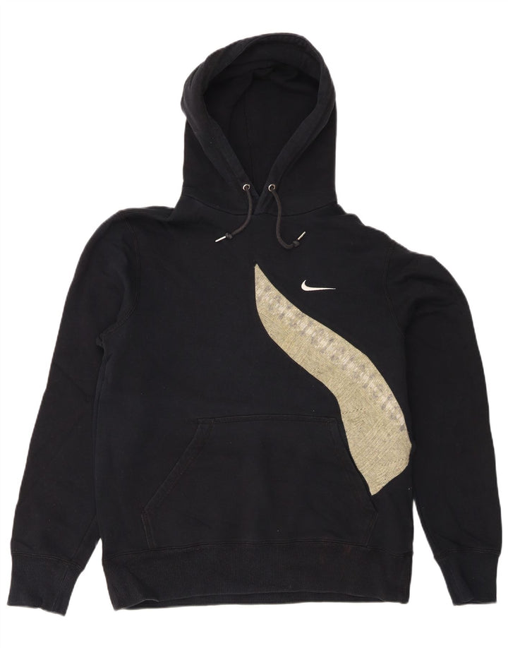 Pulover Nike pentru bărbați, bumbac color bloc negru mediu