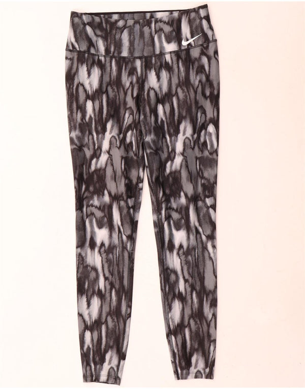 Leggings Nike Dri Fit pentru femei UK 14 Gri mediu Animal Print