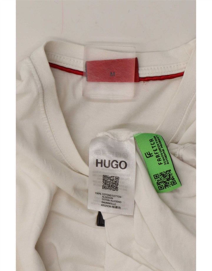 Tricou pentru bărbați Hugo Boss Top Medium Alb Bumbac