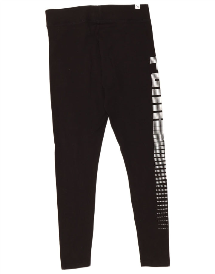 Leggings grafic Puma pentru femei UK 16, mare, negru, bumbac