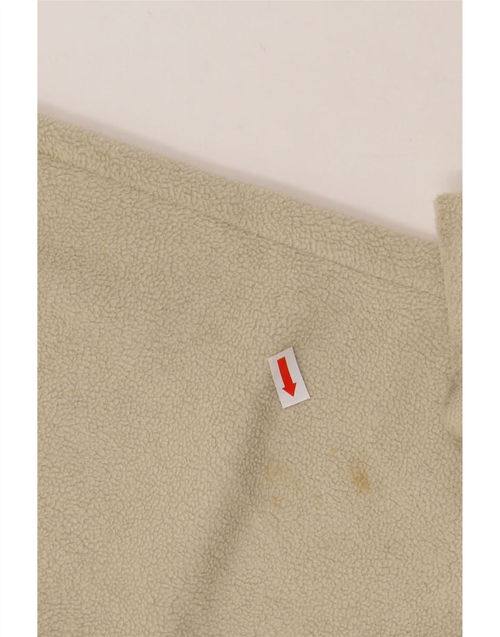 VINTAGE Mens Fleece Jacket UK 40 Large Beige Polyester Vintage Vintage and Second-Hand Vintage from Messina Hembry 