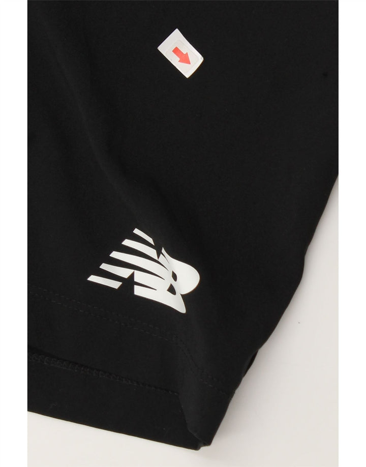 Pantaloni scurți sport grafic New Balance pentru bărbați, mari, negru, poliester