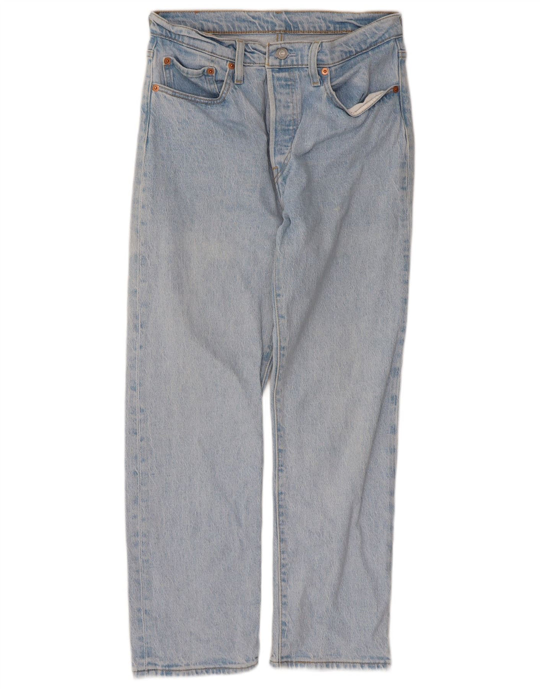 Blugi drepti pentru bărbați Levi's 501 W28 L26 Bumbac albastru