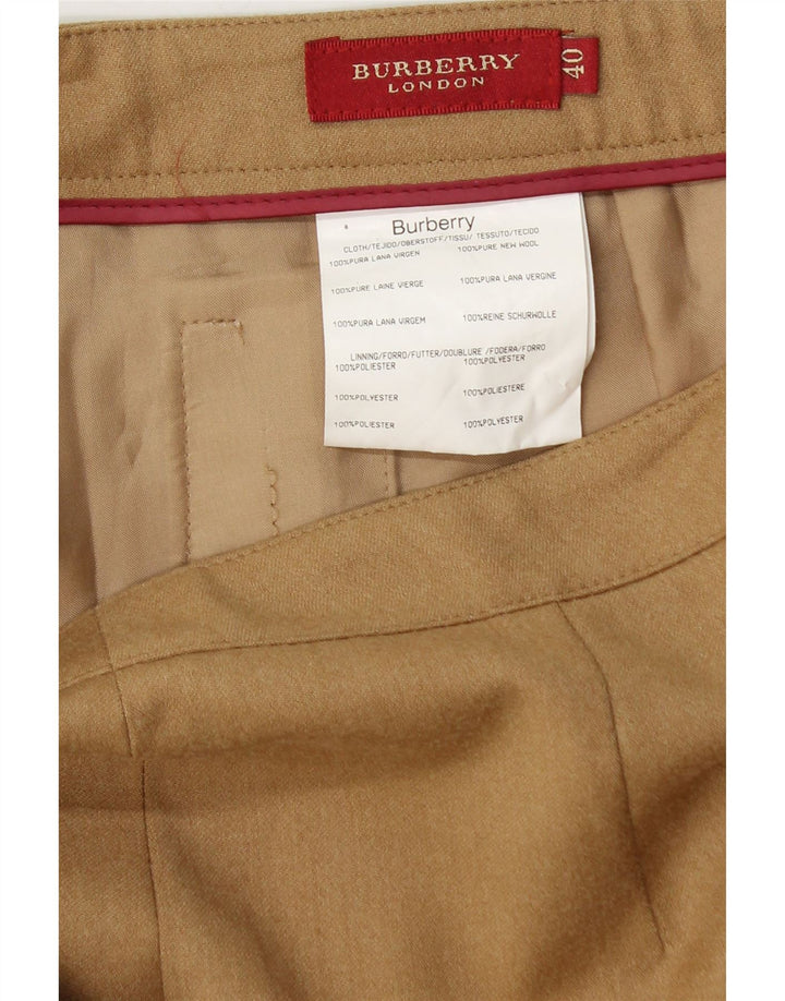 BURBERRY Pantaloni drepti pentru femei EU 40 Medium W30 L29 Maro