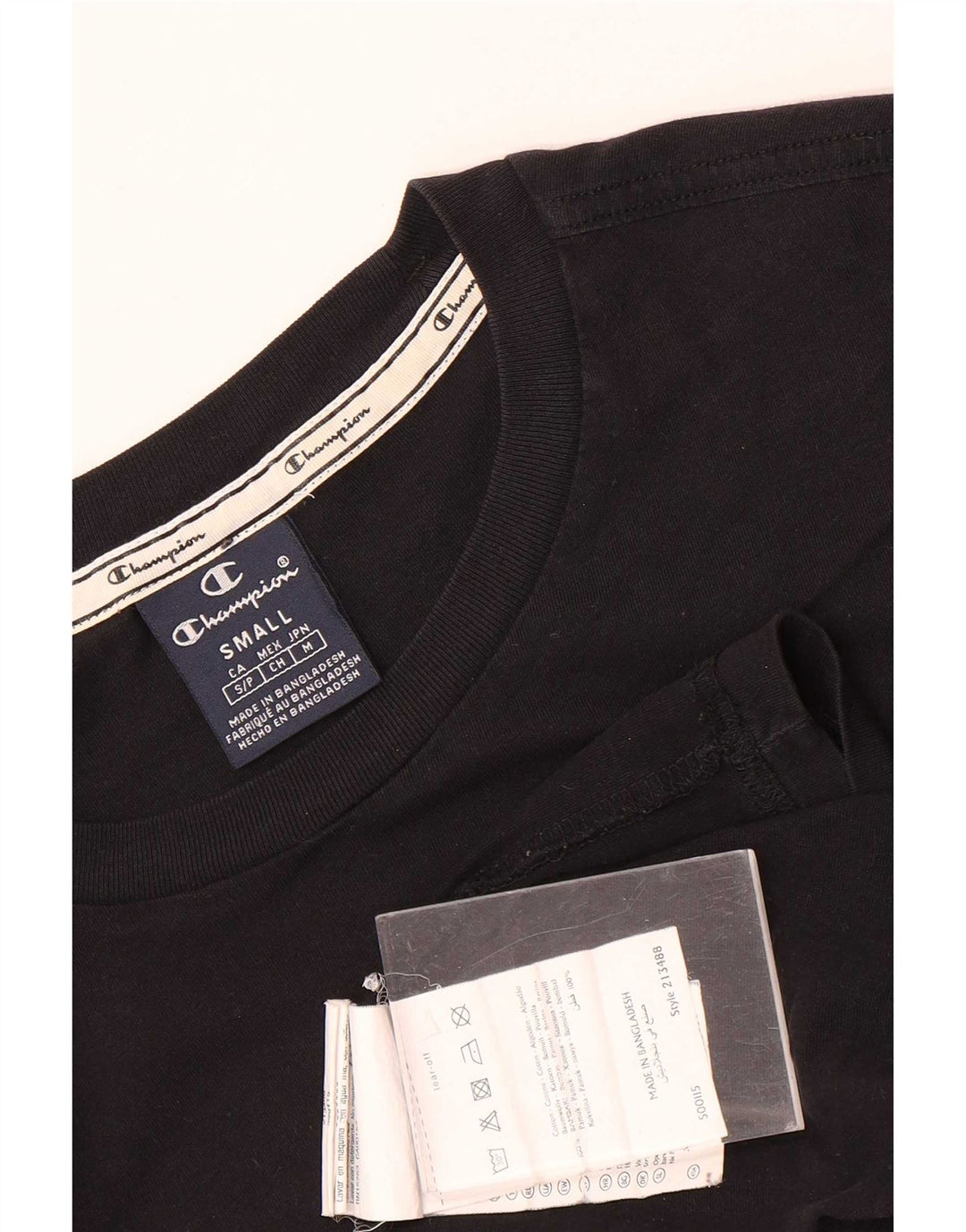 Tricou pentru bărbați Champion Top mic bumbac negru