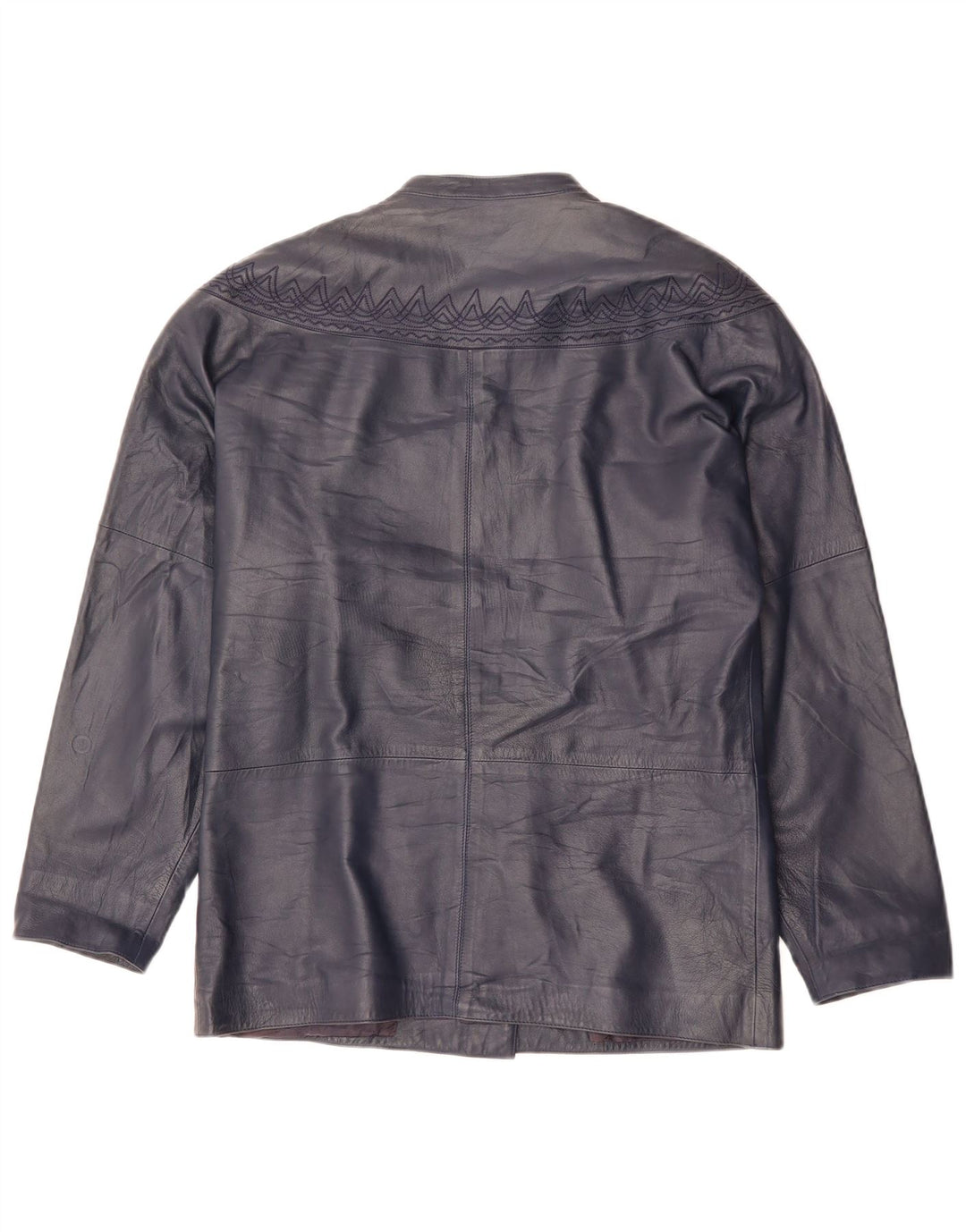 Jachetă de piele supradimensionată pentru femei GENNY EU 34 XS bleumarin