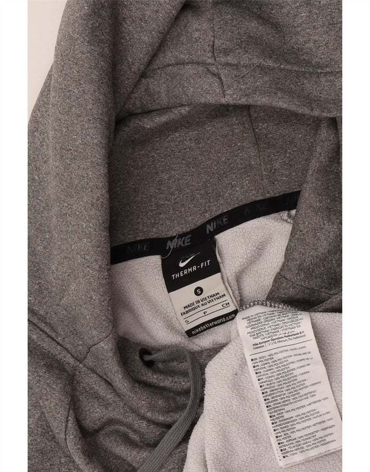 Pulover Nike Dri Fit Graphic, pentru bărbați, din poliester cu pături mici, gri