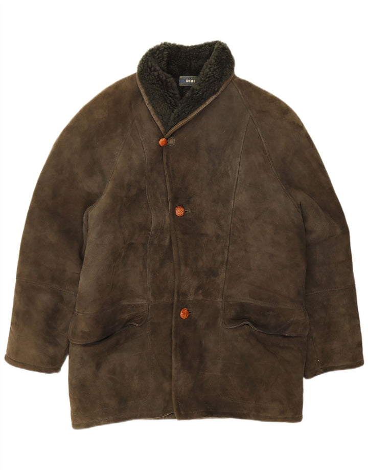 Palton din shearling pentru bărbați Dibi IT 50 mare, kaki, din shearling
