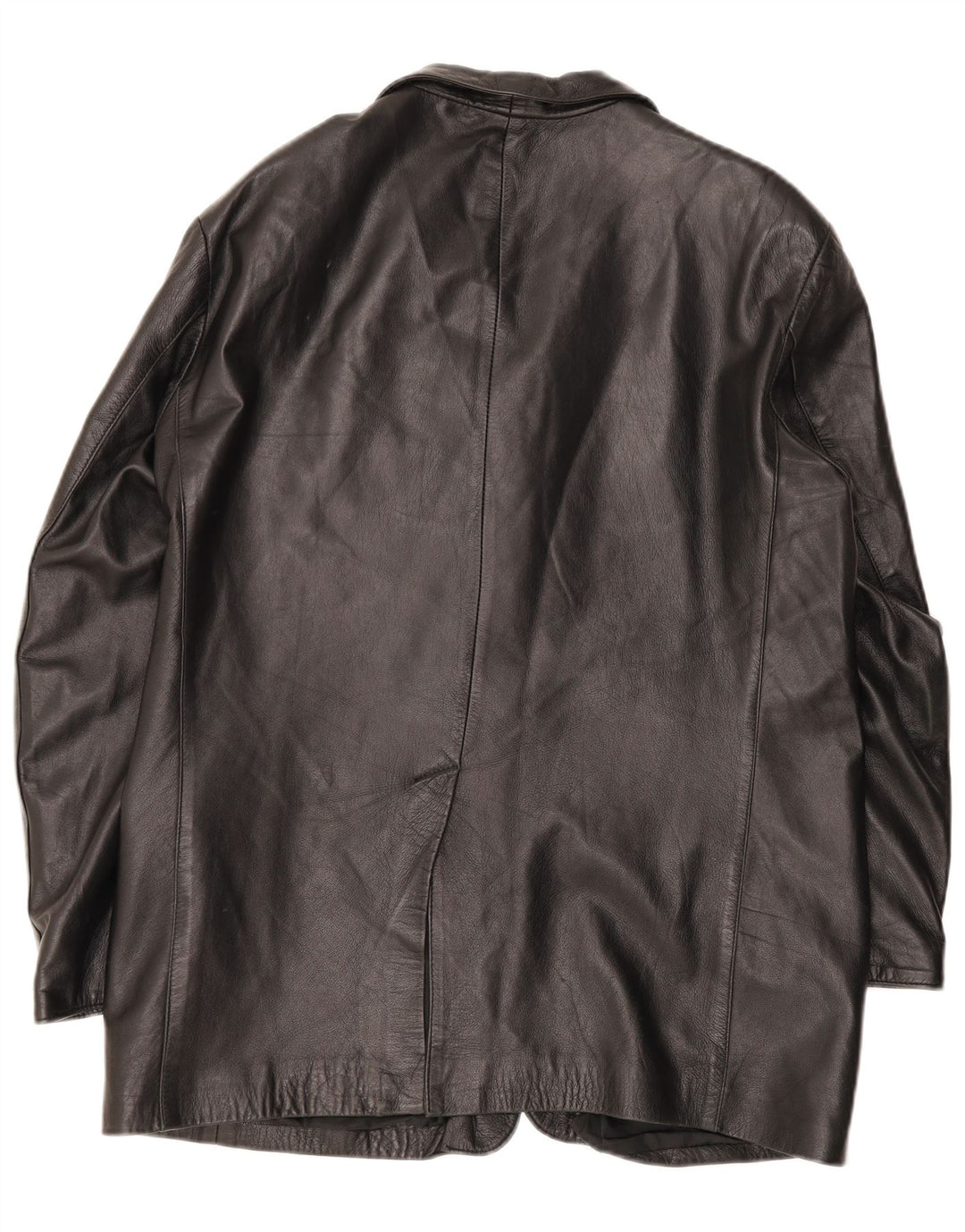 Jachetă de piele vintage pentru bărbați IT 54 2XL neagră