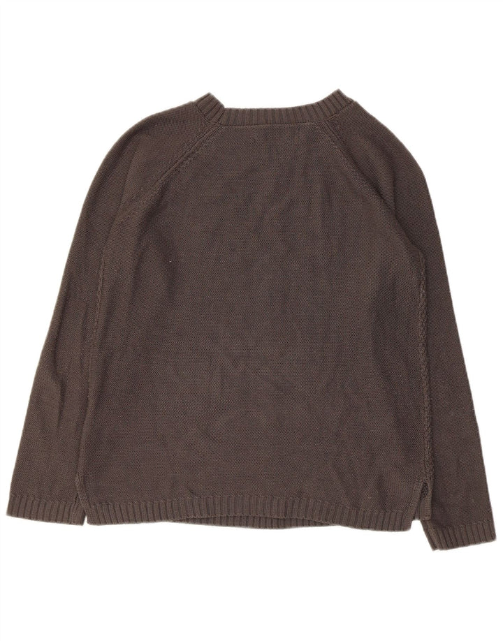 Pulover Kangol pentru femei cu gât de barcă UK 10 Mic gri acrilic