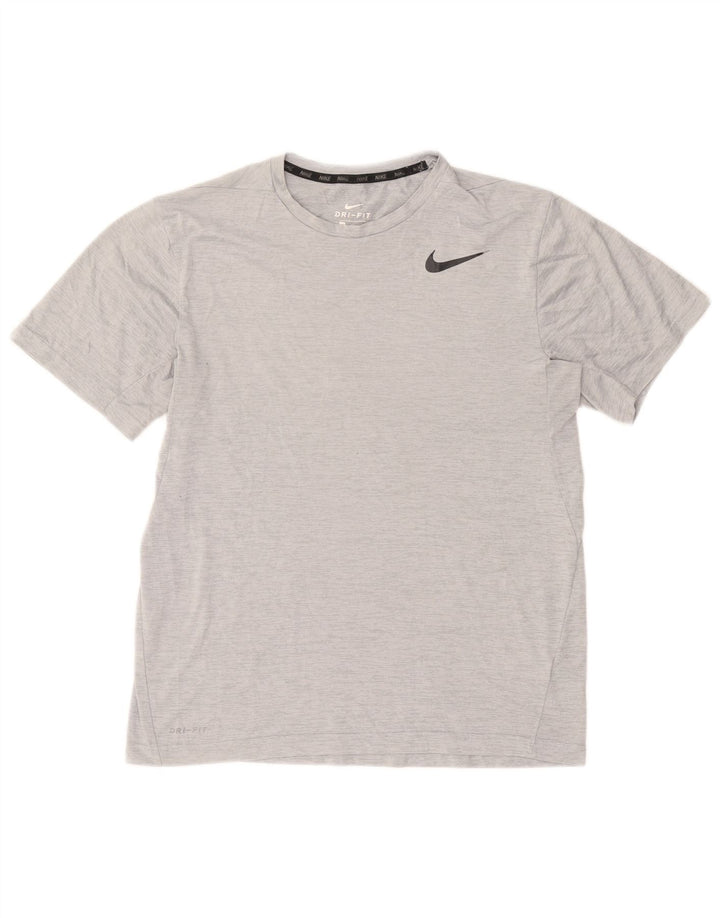Tricou Nike Dri Fit pentru bărbați Top Medium Gri din poliester cu pete