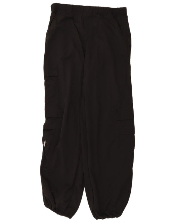 Pantaloni cargo largi pentru femei Zara Mediu L30 L31 Poliamidă neagră