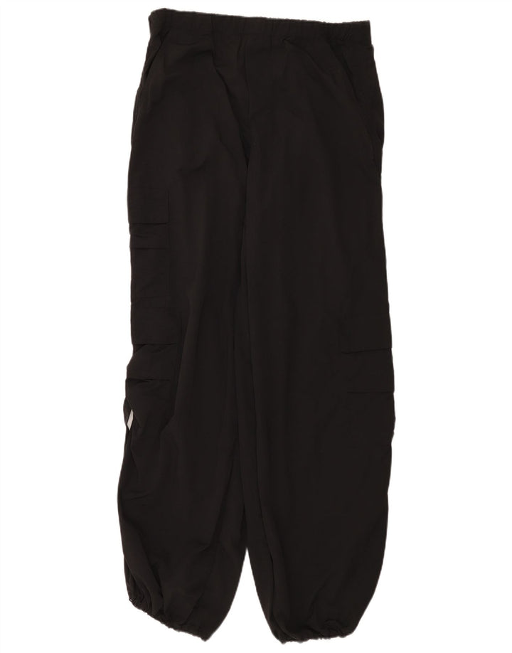 Pantaloni cargo largi pentru femei Zara Mediu L30 L31 Poliamidă neagră