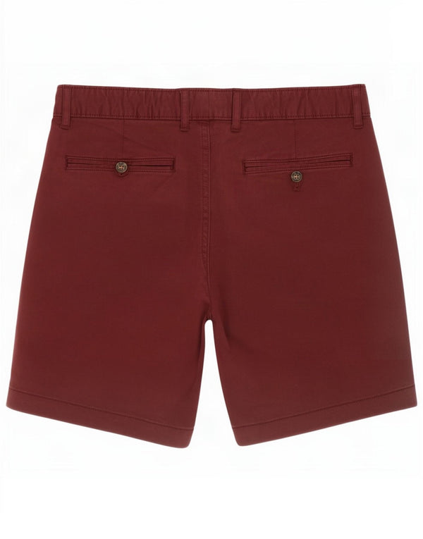 Pantaloni scurți chino pentru bărbați White Stuff W34, bumbac mare burgundy