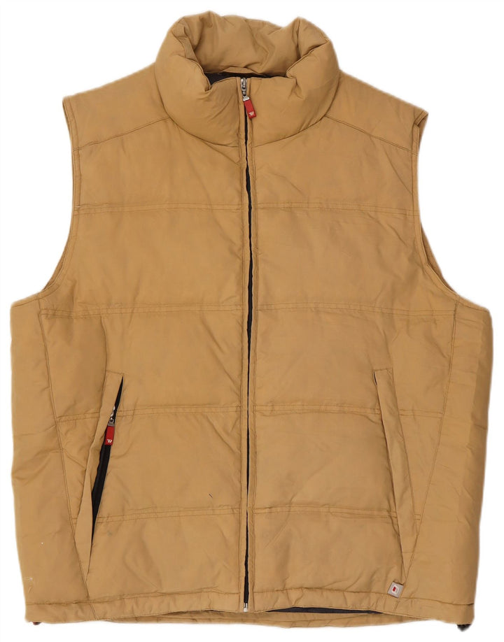 Gilet căptușit pentru bărbați Brugi UK 38 Medium Beige Poliamidă