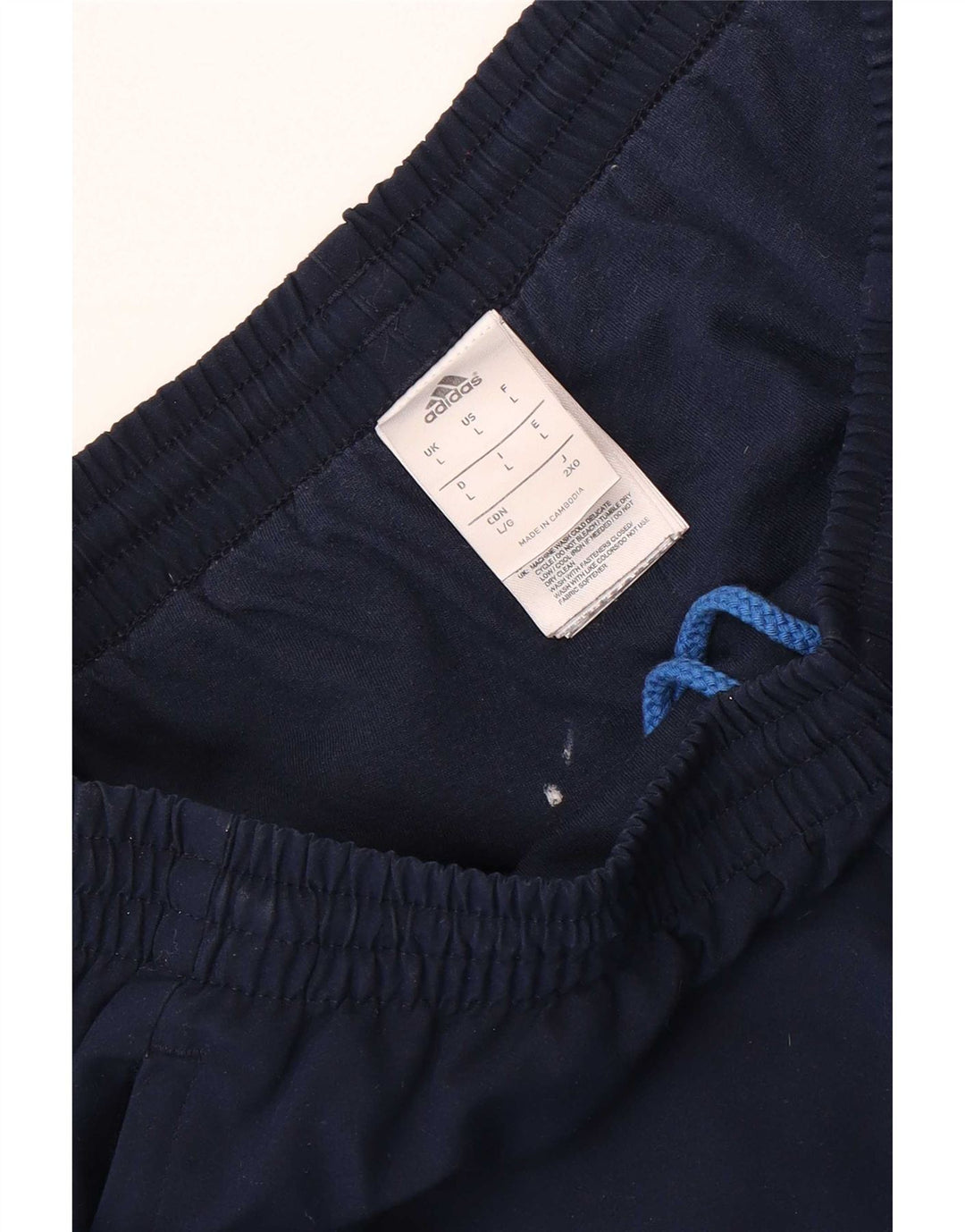 Pantaloni de trening pentru bărbați Adidas Pantaloni de jogging mari, bleumarin, poliester