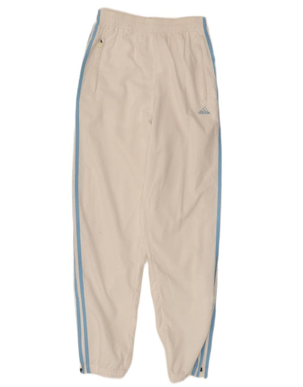 Pantaloni de trening pentru femei ADIDAS Joggeri UK 10 Poliester alb mic