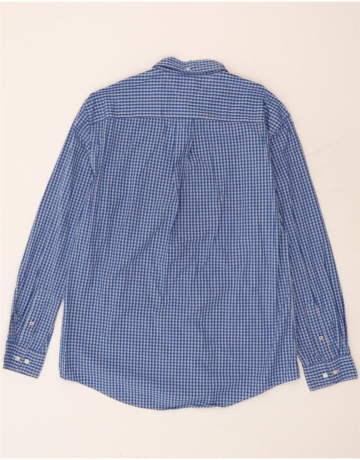 Cămașă pentru bărbați Tommy Hilfiger XL, bumbac vichy albastru