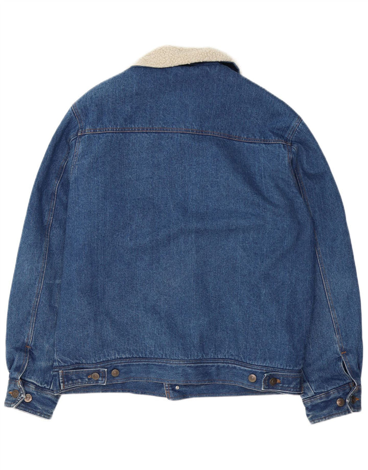 Jachetă Sherpa de denim pentru bărbați EXPLORER IT 52 XL Bumbac albastru