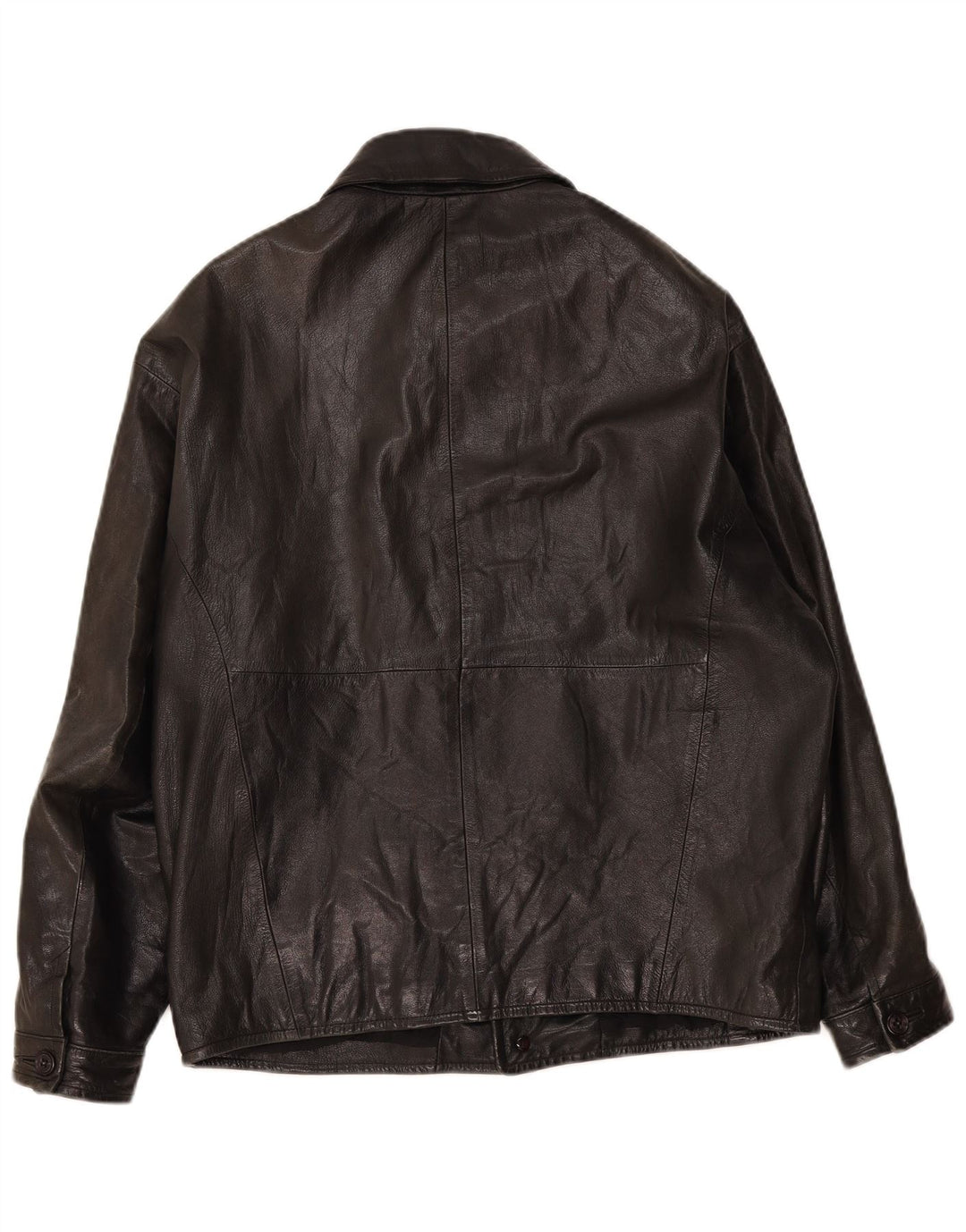 Jachetă de piele vintage pentru bărbați UK 40 Large Black