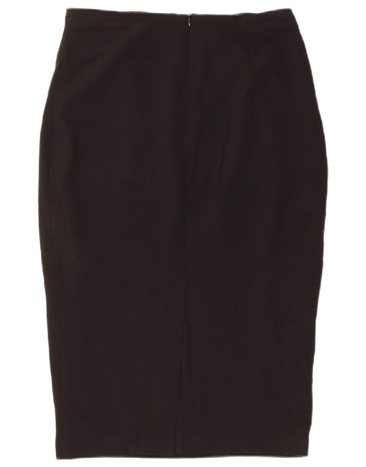 Fusta creion pentru femei Marks & Spencer UK 10 Small W28 Poliester negru