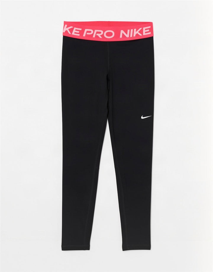 Leggings cu grafice Nike Dri Fit pentru femei UK 8 Mic, negru, poliester color bloc