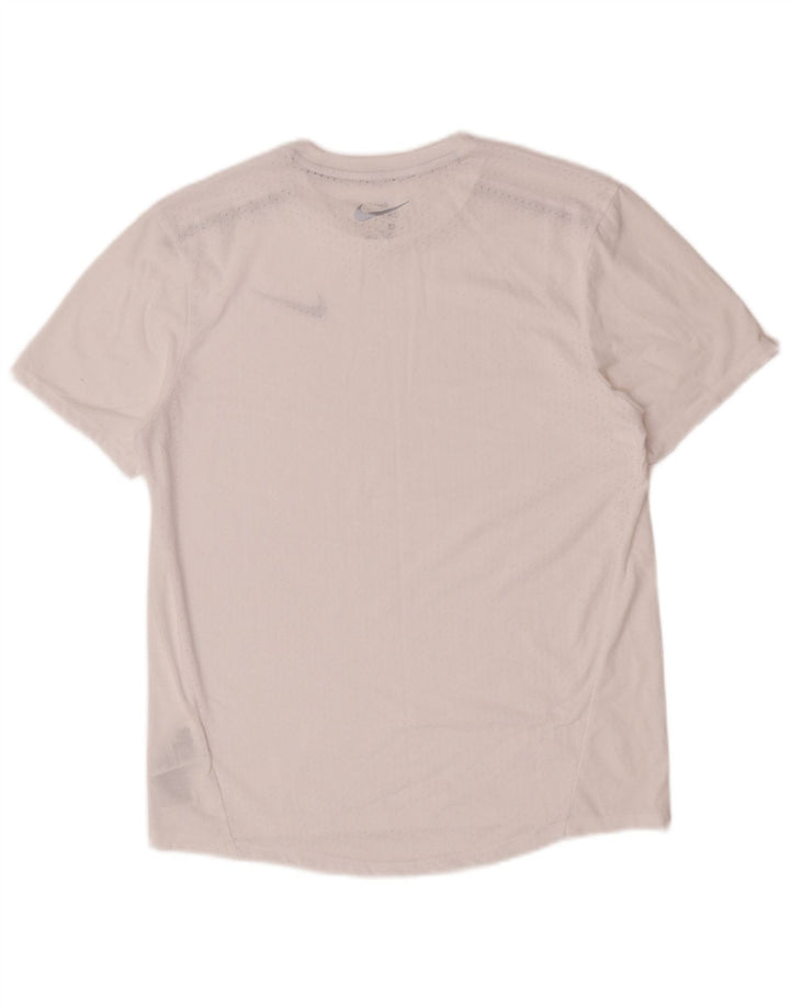 Tricou grafic Nike Dri Fit pentru bărbați Top Medium Alb Poliester