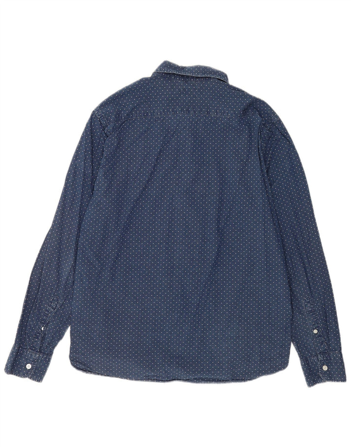 Cămașă pentru bărbați Levi's, mare, albastru, bumbac cu pete
